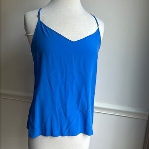 Lilly Pulitzer Dusk Top Blue Camisole Racerback V-neck Medium EUC